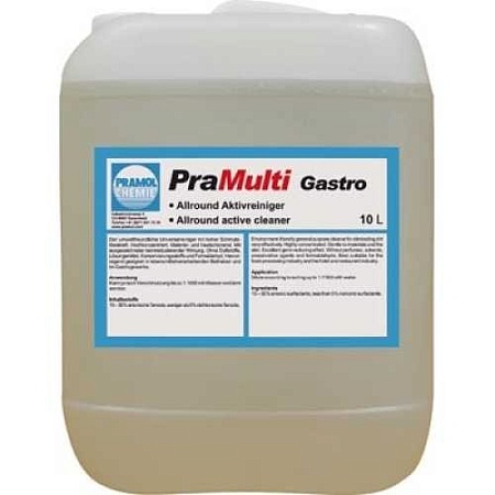 Профессиональная химия Pramol Chemie PRAMULTI GASTRO - универсальное безвредное чистящее средство